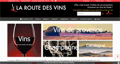 Desktop Screenshot of laroutedesvins.com
